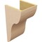 Ekena Millwork 11"W x 11"D x 22"H Wide Carmel Rough Cedar Woodgrain TimberThane Corbel, Primed Tan CORUR11X11X22CARRCPR - alternate 3